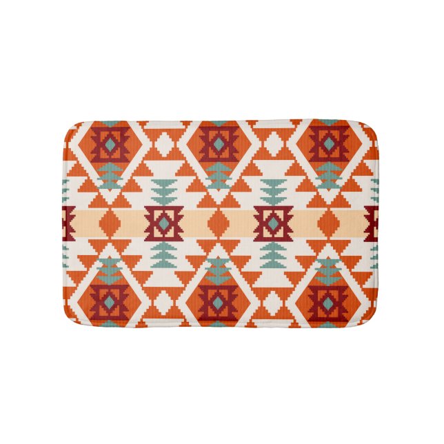 Indianerstil Geometrie nahtlos Badematte (Vorderseite)