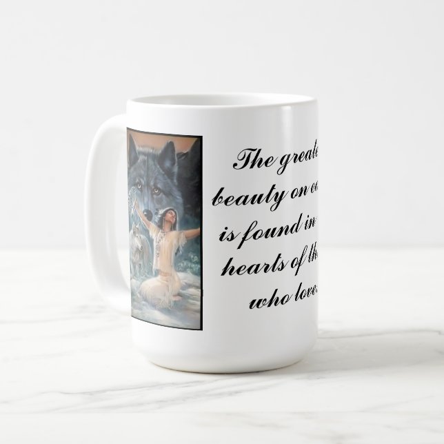 Indianerstolz Kaffeetasse (Vorderseite Links)