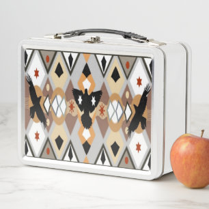 Indianerstück Metall Brotdose