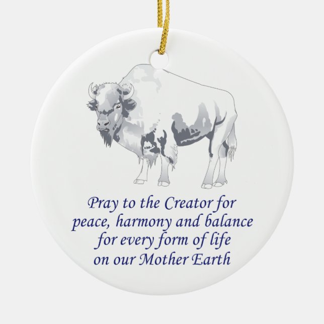 Indianersymbolismus Keramik Ornament (Vorne)