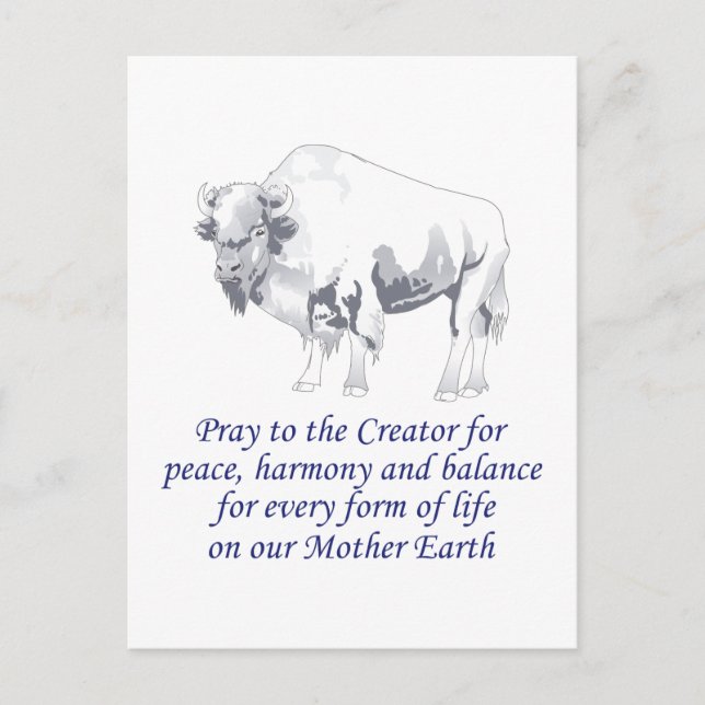 Indianersymbolismus Postkarte (Vorderseite)