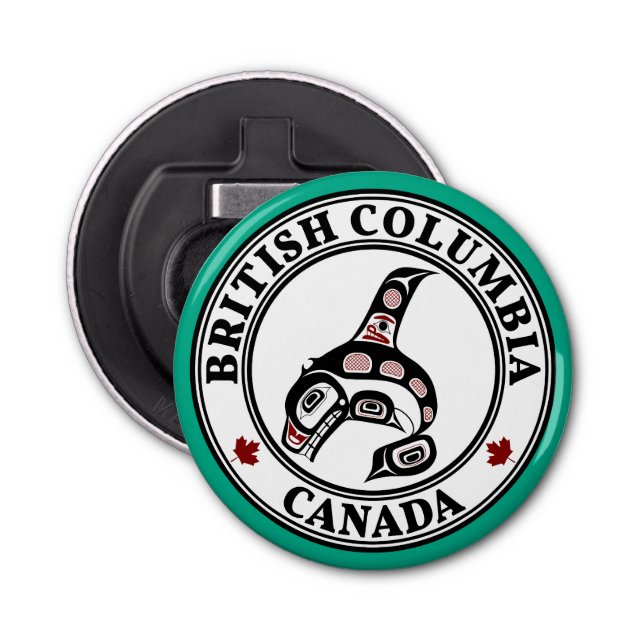 Indianerwal Red Haida Orca Killer Flaschenöffner (Vorderseite)