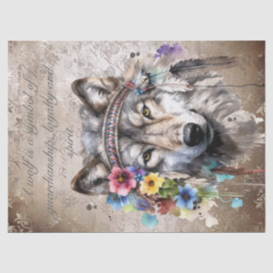 IndianerWolf Seidenpapier
