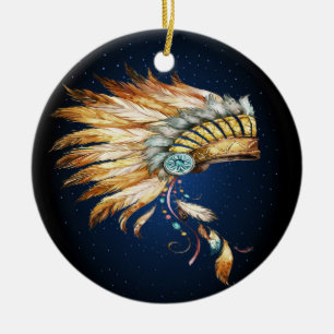 Indianerzelt Keramikornament