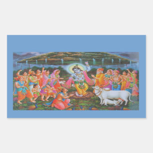 indianGod Rechteckiger Aufkleber