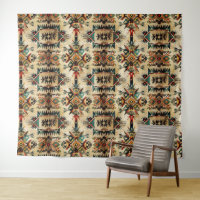 Indianische ethnische Kunst Stamm Muster Vintage