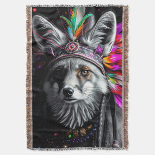 Indianische Fuchs-Kunst Decke