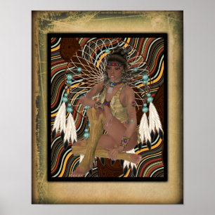 Indianische Prinzessin Poster