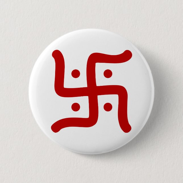 Indianische Traditionskirche des rückwärtigen Swas Button (Vorderseite)