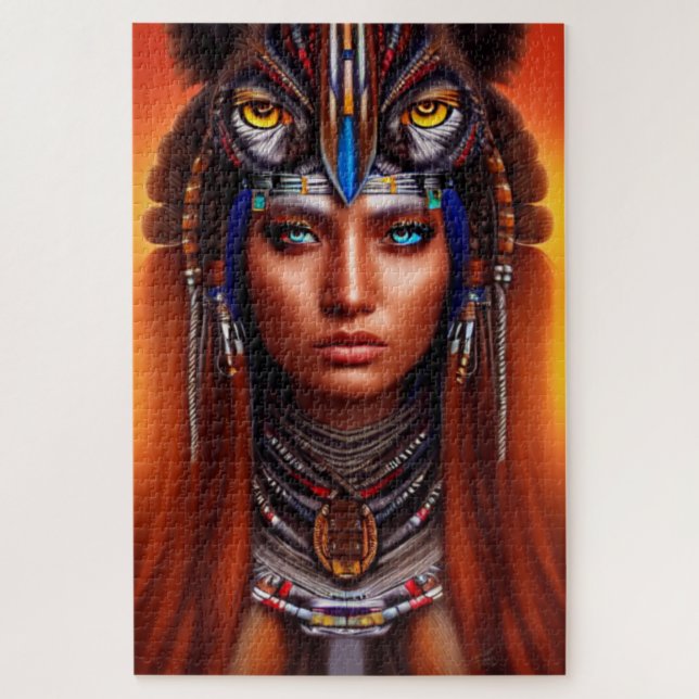 Indianischer Apache-Puzzle Puzzle (Vertikal)
