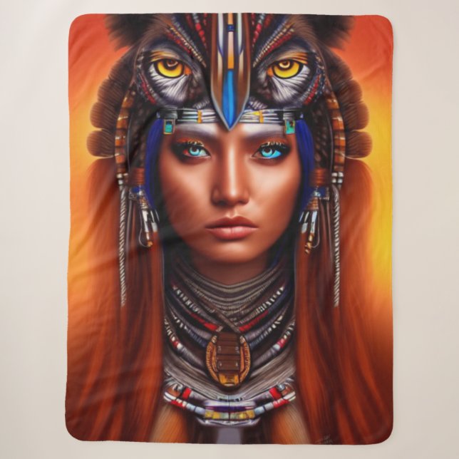Indianischer Apache Sherpadecke (Vorderseite)