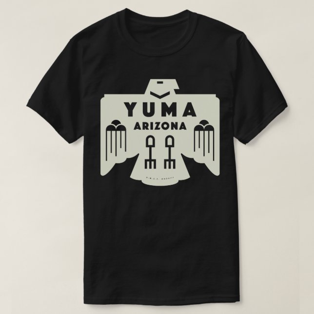 Indianischer Bird Yuma Arizona T-Shirt (Design vorne)