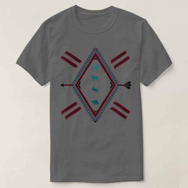 Indianischer Geist T-Shirt (Design vorne)