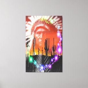 Indianischer Geistertanz Leinwanddruck