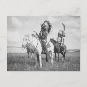 Indianischer Häuptling auf einem Pferd, 1905 Postkarte