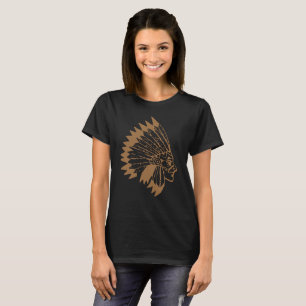 Indianischer Häuptling Vintage Boho Indianer Apach T-Shirt