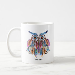Indianischer Traumfänger mit Eule Kaffeetasse