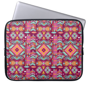 Indianisches Aztekenmuster Laptopschutzhülle