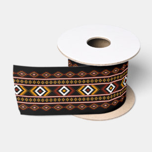 Indianisches geometrisches Muster der Native Ameri Satinband