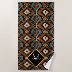 Indianisches Muster Indische Kultur Boho-Stil Strandtuch