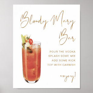INDIE-Bohemian-Bloody-Mary-Bar-Schild Poster