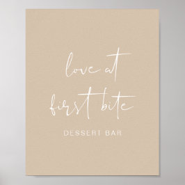 INDIE Bohemisch Earth Tonge Beige Dessert Bar Poster