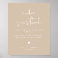 INDIE Boho Audio Guestbook Wedding Sign