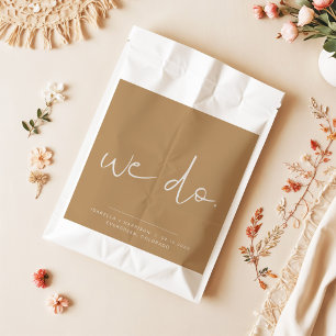 INDIE BOHO Earth Toned Wedding We Do Fvor Bag Geschenktütchen