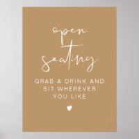 INDIE Boho Minimalistische Hochzeit Open Seating Z