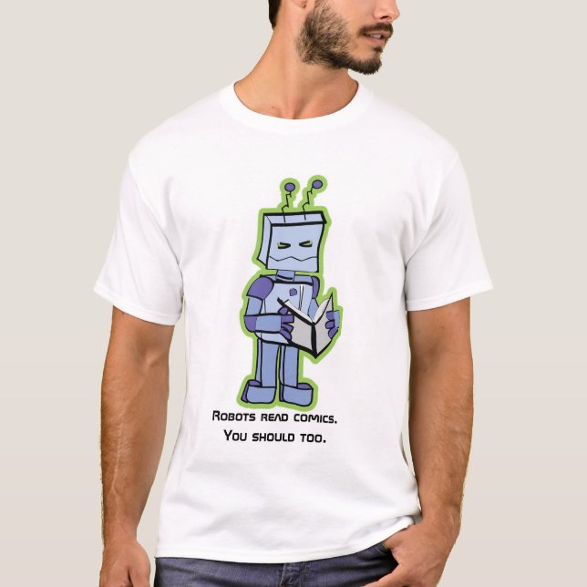 Indie Comic-Bericht - Roboter-Shirt T-Shirt (Vorderseite)