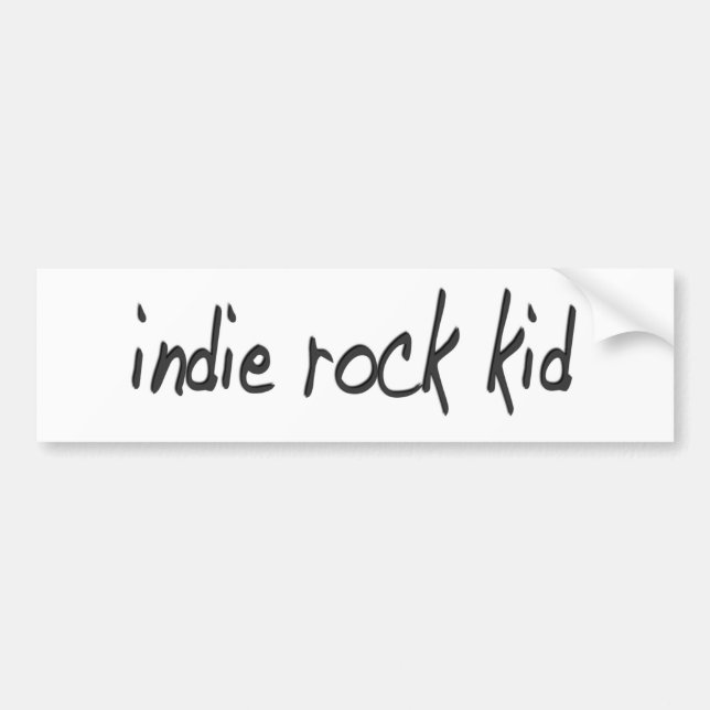 Indie Felsen-Kind Autoaufkleber (Vorne)