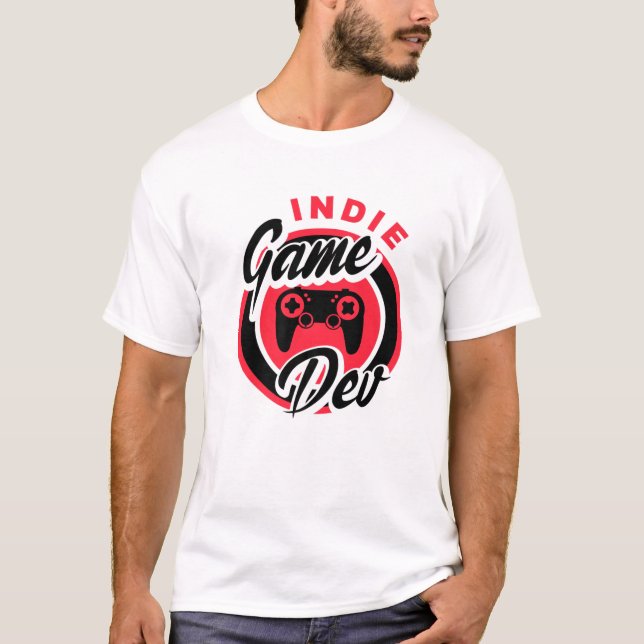 Indie Game Dev Video Game Player Gaming Gamer Nerd T-Shirt (Vorderseite)