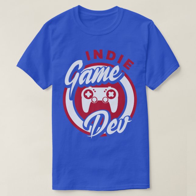 Indie Game Dev Video Game Player Gaming Gamer Nerd T-Shirt (Design vorne)