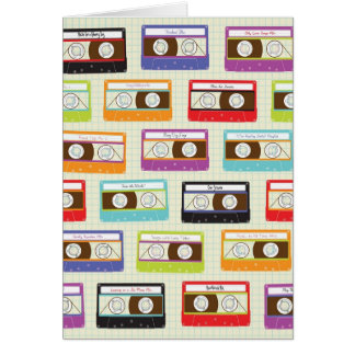 Indie Mixtapes Retro 80er Kassetten-Band-Muster