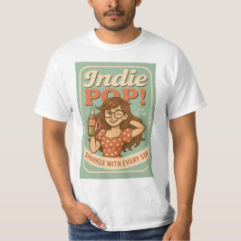 Indie Pop Men Retro Soda Label T - Shirt