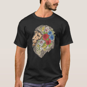 Indie Style Lion Blume Niedlich Hipster Outfit Men T-Shirt