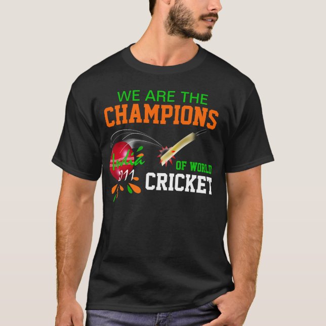 Indien 2011 Champions ICC T-Shirt (Vorderseite)
