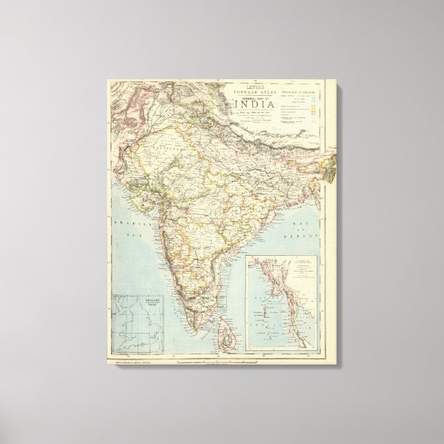 Indien 2 leinwanddruck (Vorderseite)