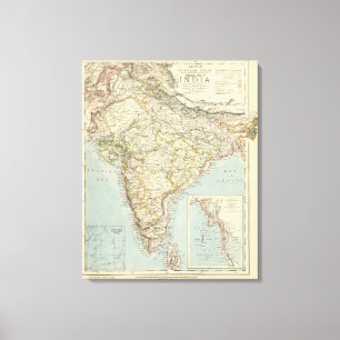 Indien 2 leinwanddruck