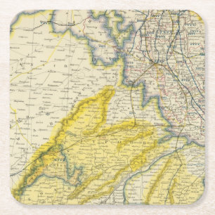 Indien 4 rechteckiger pappuntersetzer