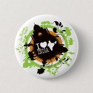Indien-Abzeichen der Liebe I Button