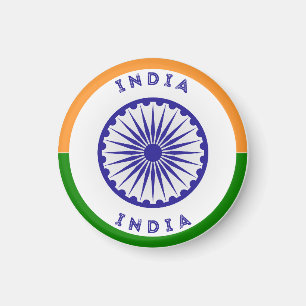 Indien Ashoka Chakra Circle Shape Magnet