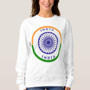 Indien Ashoka Chakra Circle Shape Sweatshirt