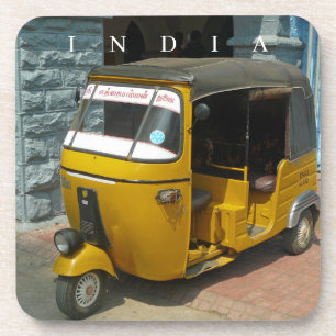 Indien Auto Rickshaw View Untersetzer