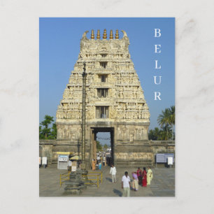 Indien Belur Tempelansicht Postkarte