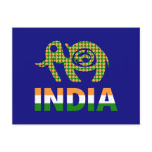 Indien, bemalter Elefant