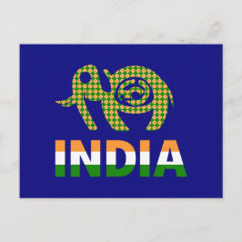 Indien, bemalter Elefant Postkarte