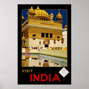 Indien besuchen poster