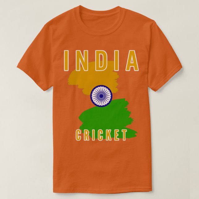 Indien-Cricket2 T-Shirt (Design vorne)