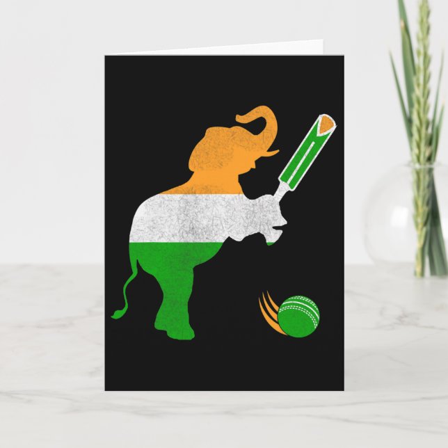 Indien Cricket 1  Karte (Vorderseite)